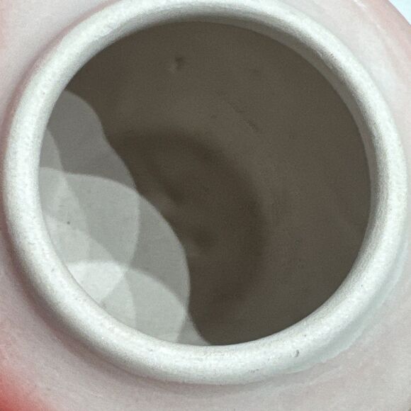 Vintage Nemadji Pottery Swirl Vase Handmade in USA Red Pink Native American - Picture 8 of 10